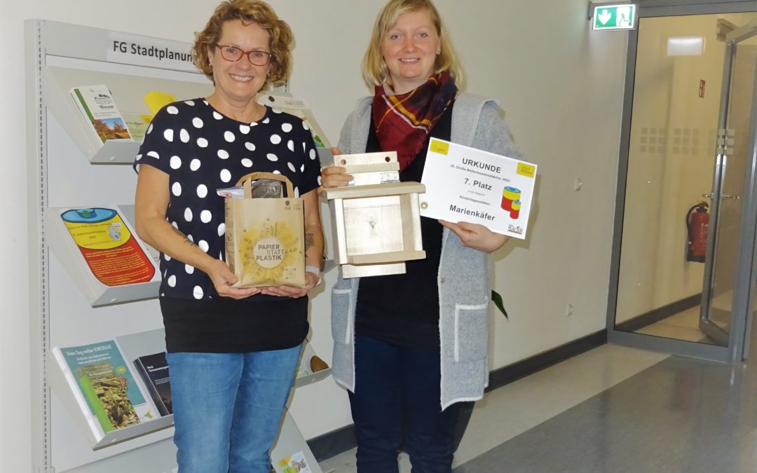Batteriesammelaktion 2022, aus dem Stand 7. Platz